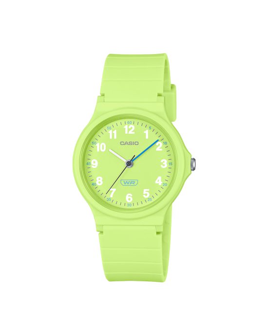 ساعت مچی زنانه کاسیو سبز مغز پسته ای CASIO LQ-24B-3B