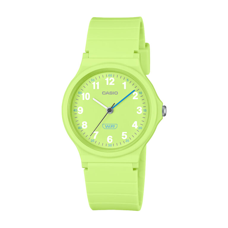 ساعت مچی زنانه کاسیو سبز مغز پسته ای CASIO LQ-24B-3B