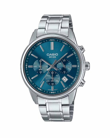 ساعت مچی مردانه کاسیو کرنوگراف CASIO MTP-E515D-2A1V