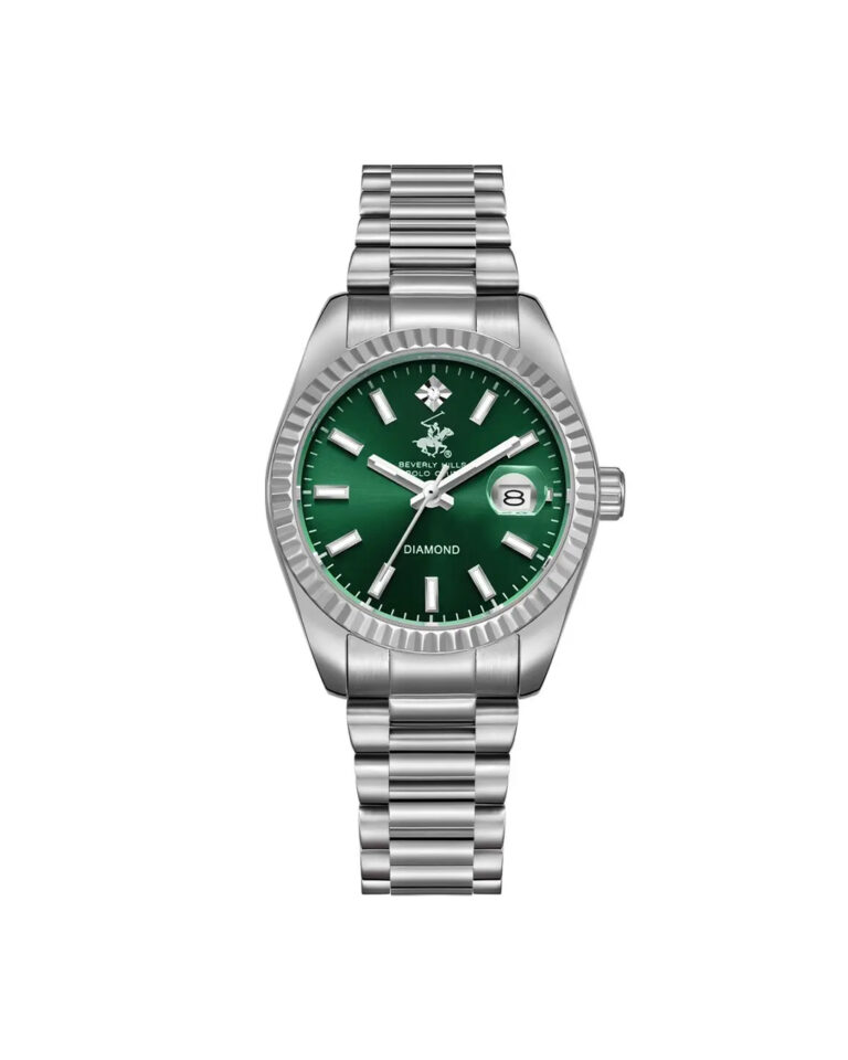 ساعت مچی زنانه بورلی هیلز پولو کلاب صفحه سبز BEVERLY HILLS POLO CLUB BP3650X.370