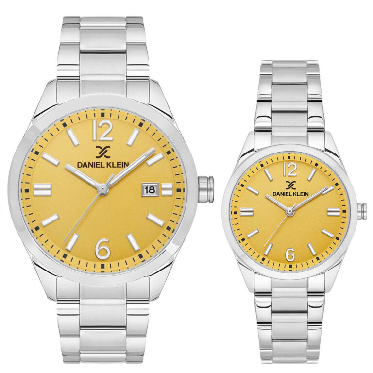 ساعت مچی ست با صفحه زرد DK.1.13753-5