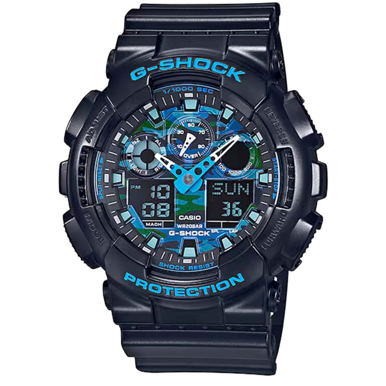 ساعت مچی مردانه کاسیو جیشاک کرنومتر هرازم ثانیه ای CASIO G-SHOCK GA-100CB-1A