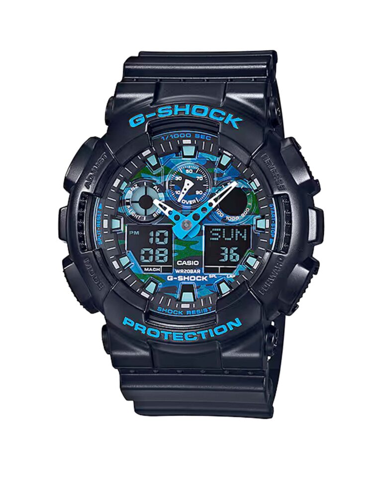 ساعت مچی مردانه کاسیو جیشاک کرنومتر هرازم ثانیه ای CASIO G-SHOCK GA-100CB-1A