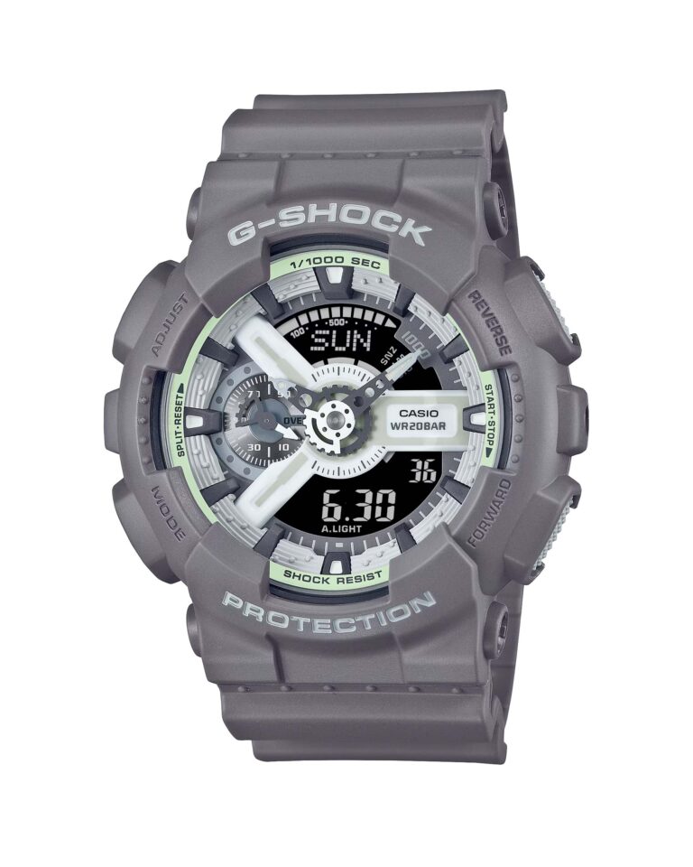 ساعت مچی مردانه کاسیو جیشاک طوسی CASIO G-SHOCK GA-110HD-8A