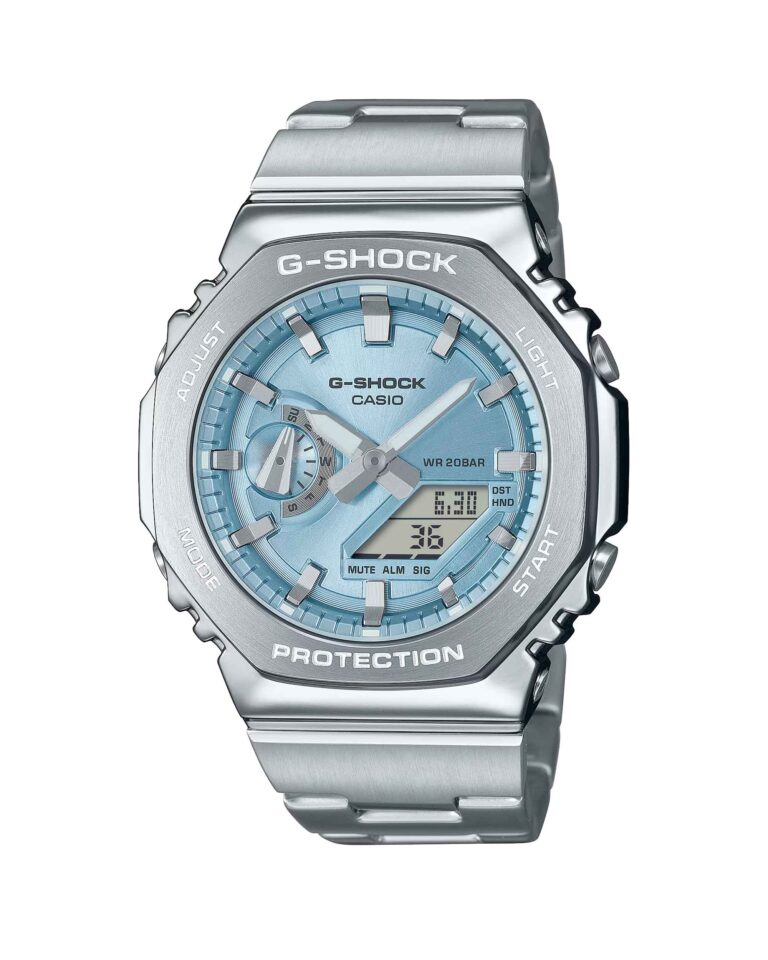 ساعت مچی مردانه کاسیو جیشاک صفحه تیفانی CASIO G-SHOCK GM-2110D-2A