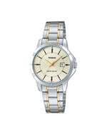 ساعت مچی زنانه کاسیو سیلور و طلایی CASIO LTP-V004SG-9A