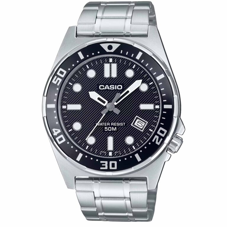 ساعت مچی مردانه کاسیو تمام استیل CASIO MTD-135D-1AV