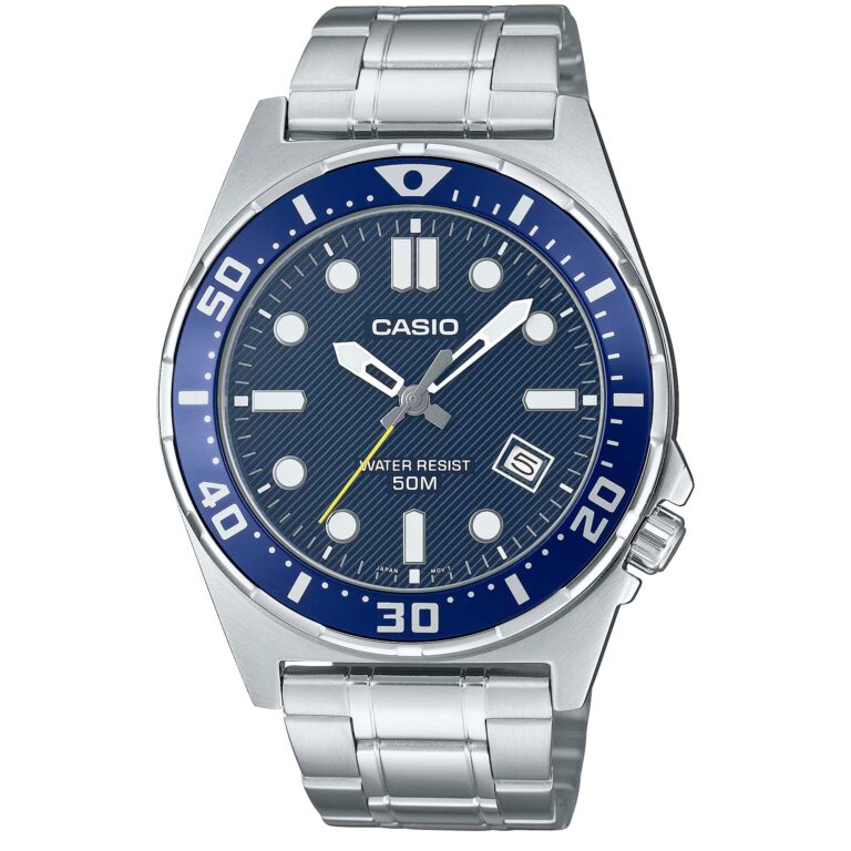 ساعت مچی مردانه کاسیو صفحه سرمه ای CASIO MTD-135D-2AV