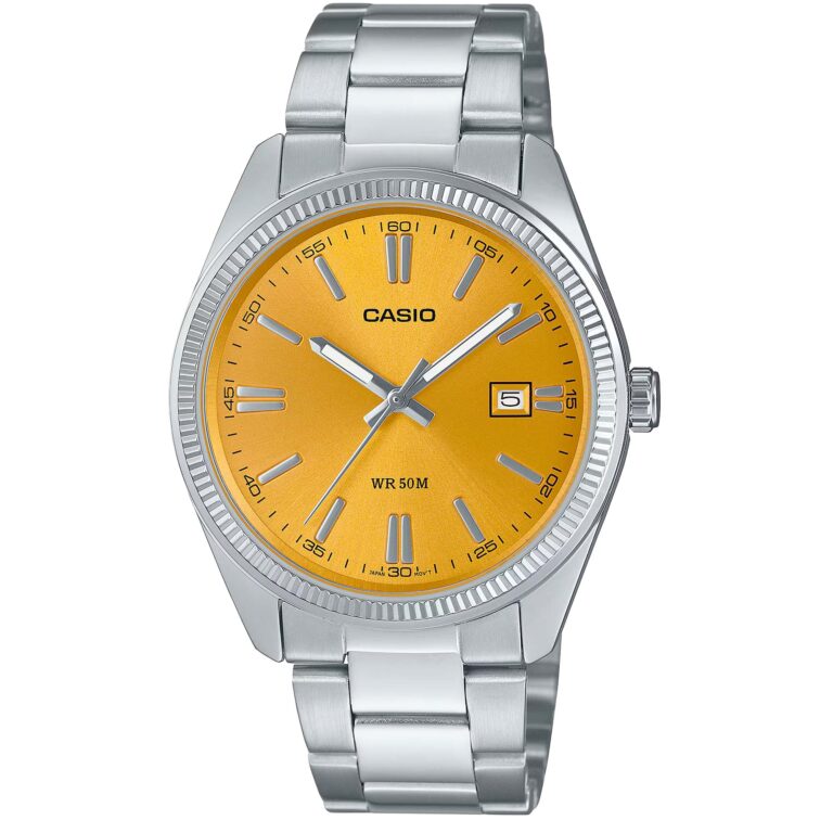 ساعت مچی مردانه کاسیو صفحه زرد CASIO MTP-1302PD-9AV