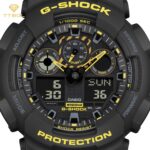 ساعت مچی مردانه کاسیو جیشاک مشکی زرد CASIO G-SHOCK GA-100CY-1A