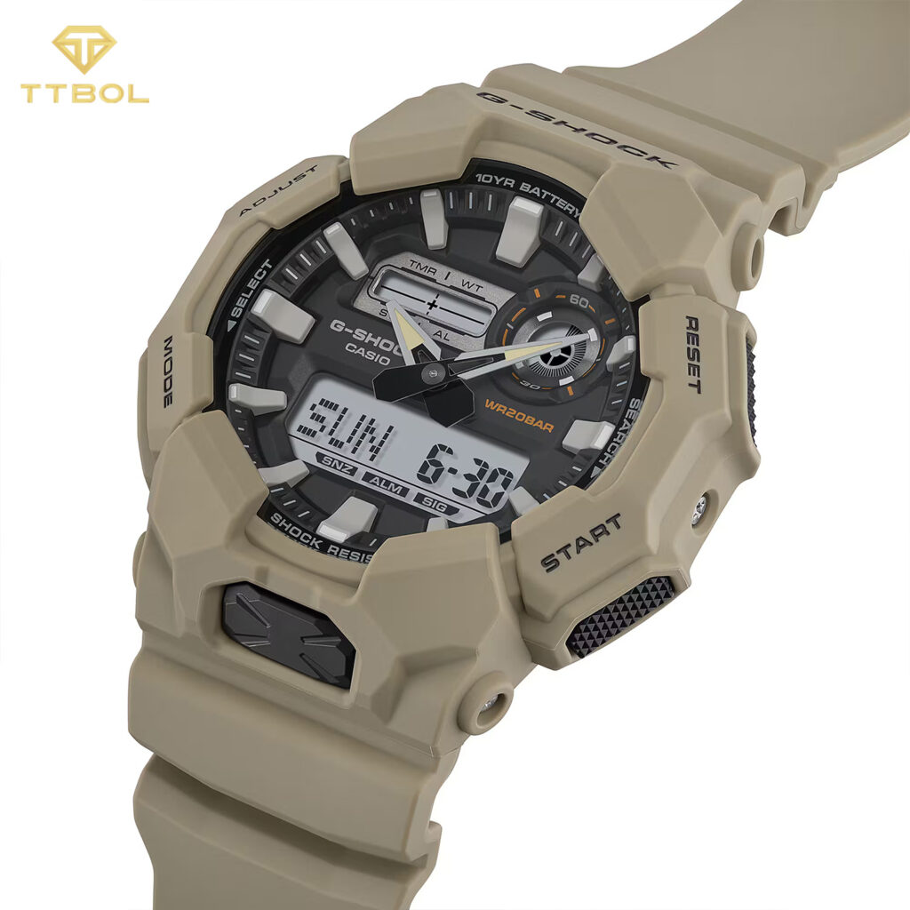 ساعت مچی مردانه کاسیو جیشاک دو زمانه CASIO G-SHOCK GA-010-5A