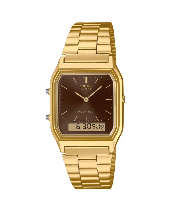 ساعت مچی مردانه کاسیو کلاسیک طلایی CASIO AQ-230GA-5AMQY