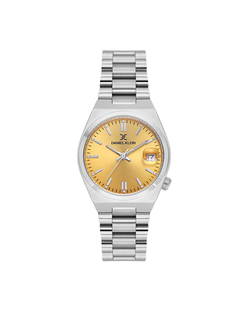 ساعت مچی زنانه دنیل کلین صفحه زرد DANIEL KLEIN DK.1.13862-6