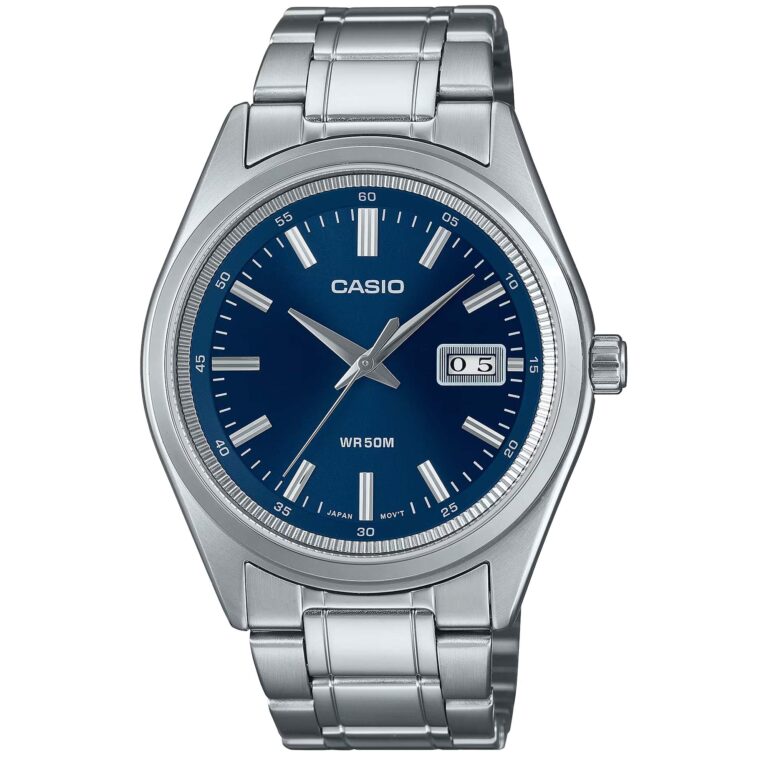 ساعت مچی مردانه کاسیو صفحه سرمه ای CASIO MTP-B180D-2AV