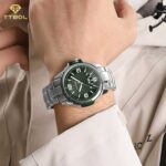 ساعت مچی مردانه صفحه سبز NAVIFORCE 9215S S/GN/GN