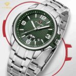 ساعت مچی مردانه ناوی فورس بند استیل 9215S S/GN/GN