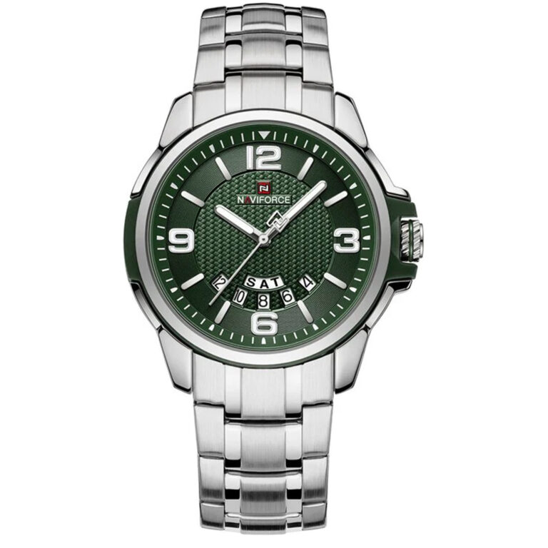 ساعت مچی مردانه موتور ژاپن NAVIFORCE 9215S S/GN/GN