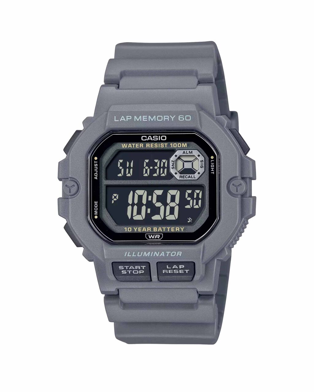 ساعت مچی مردانه کاسیو خاکستری CASIO WS-1400H-8BV