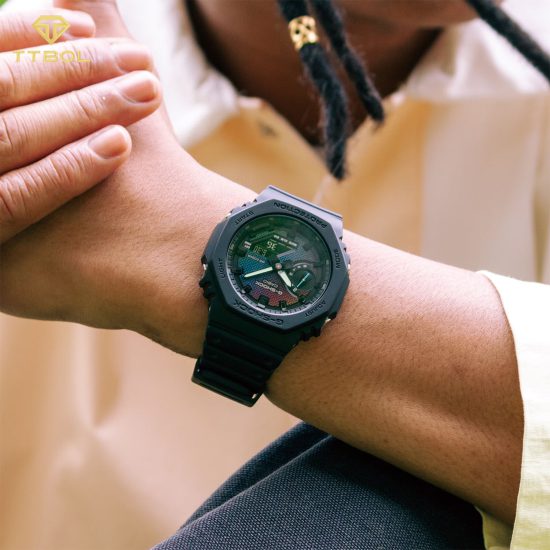 ساعت مچی مردانه کاسیو جیشاک ضد آب CASIO G-SHOCK GA-2100RW-1A