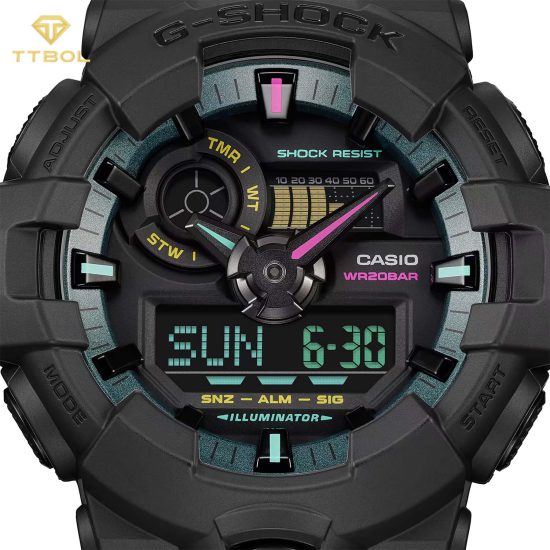 ساعت مچی مردانه کاسیو جیشاک ضد آب CASIO G-SHOCK GA-700MF-1A