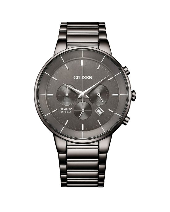 ساعت مچی مردانه سیتیزن کرنوگراف خاکستری رنگ CITIZEN AN8227-53H