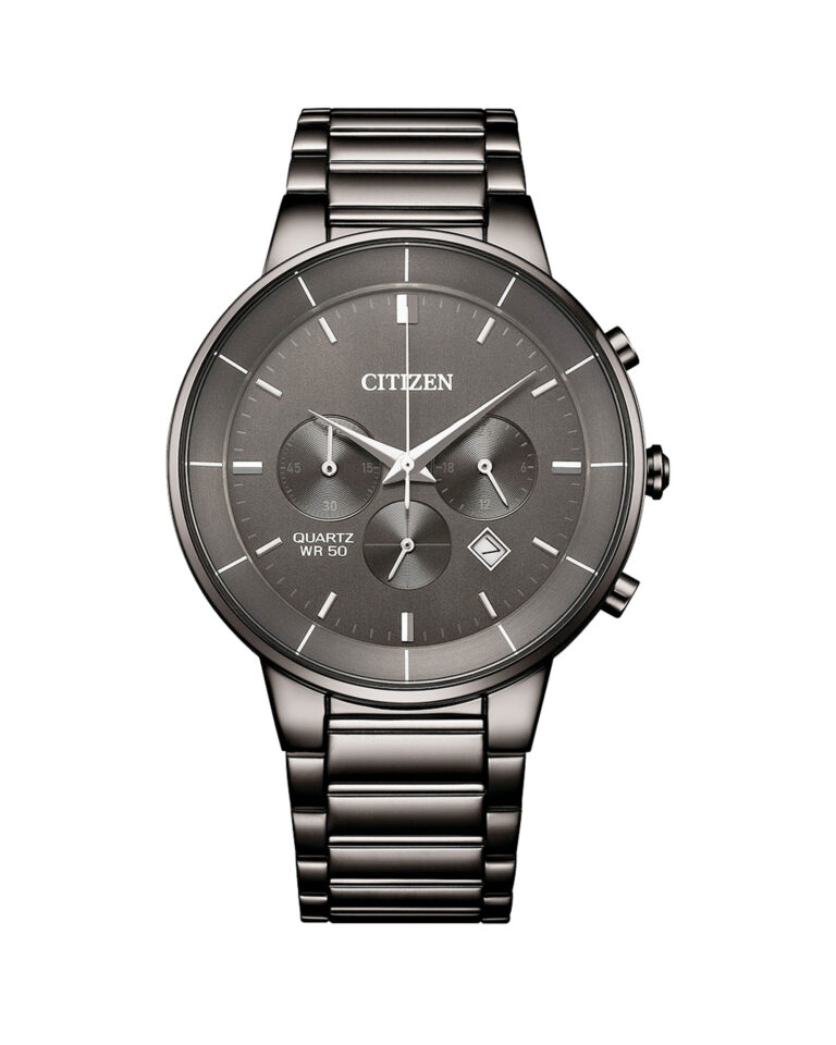 ساعت مچی مردانه سیتیزن کرنوگراف خاکستری رنگ CITIZEN AN8227-53H