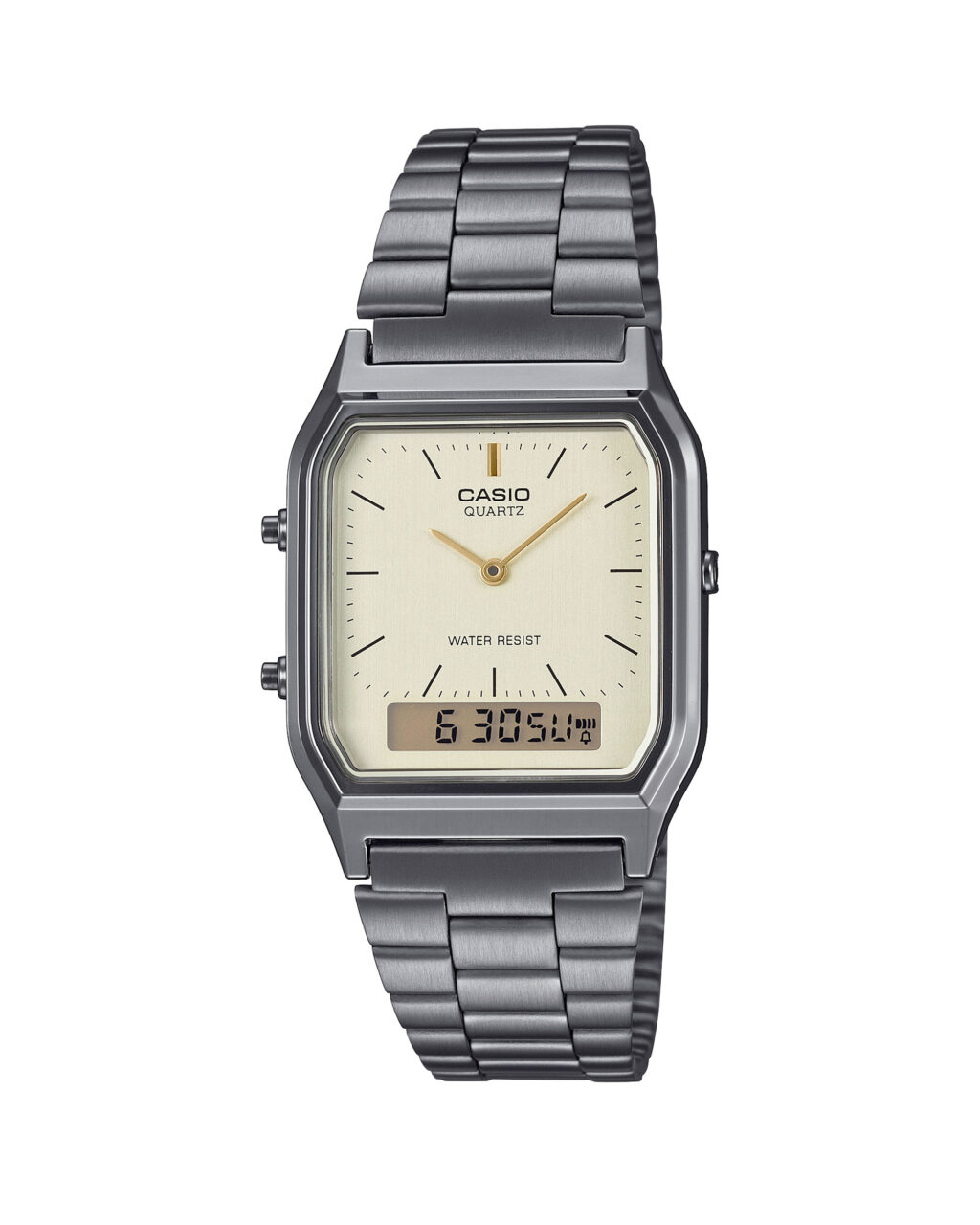 ساعت مچی مردانه کاسیو نوستالژی خاکستری CASIO AQ-230GG-9A