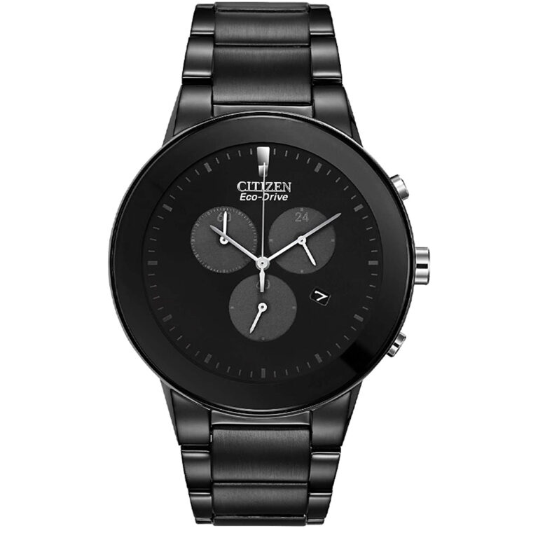 ساعت مچی مردانه کرنوگراف سیتی زن تمام مشکی CITIZEN AT2245-57E