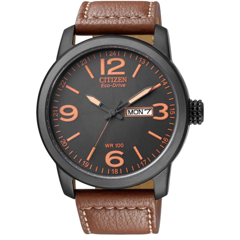 ساعت مچی مردانه سیتی زن بند چرمی CITIZEN BM8475-26E