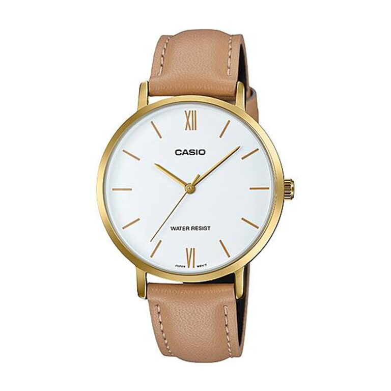 ساعت مچی دخترانه بند چرمی کاسیو CASIO LTP-VT01GL-7B