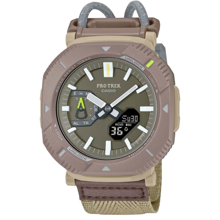 ساعت مچی کاسیو پرو ترک بند برزنتی سولار پاور CASIO PRO TREK PRJ-B001B-5