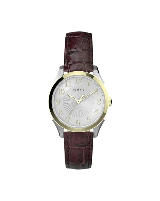 ساعت مچی دخترانه تایمکس بند چرمی TIMEX TW2U68100