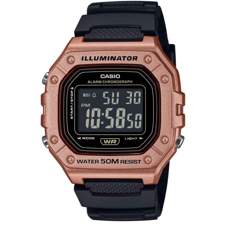 ساعت مچی کاسیو جنرال ضد آب CASIO W-218HM-5BV