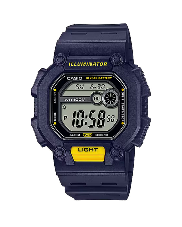 ساعت مچی مردانه کاسیو لاین جنرال سرمه ای رنگ CASIO W-737H-2AV