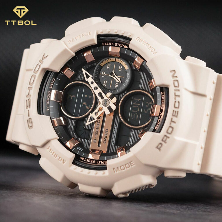 ساعت مچی زنانه کاسیو جیشاک گلبهی رنگ CASIO G-SHOCK GMA-S140M-4A