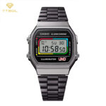 ساعت مچی مردانه کاسیو مشکی CASIO A168WEUC-1A