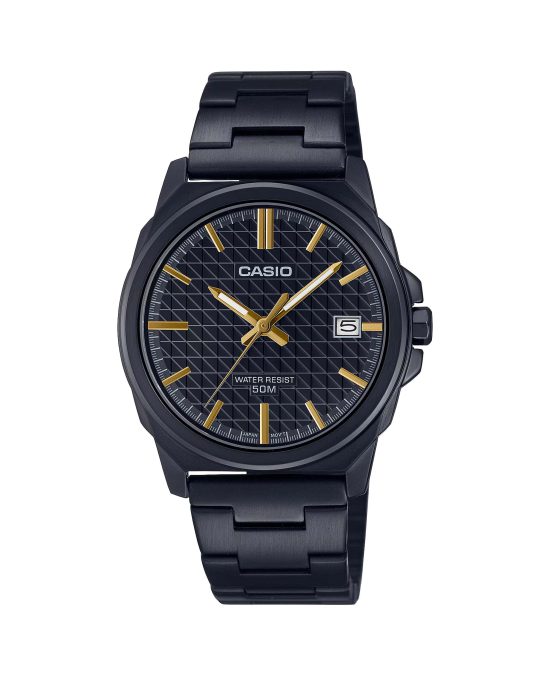 ساعت مچی مردانه کاسیو تمام مشکی CASIO MTP-E720B-1AV
