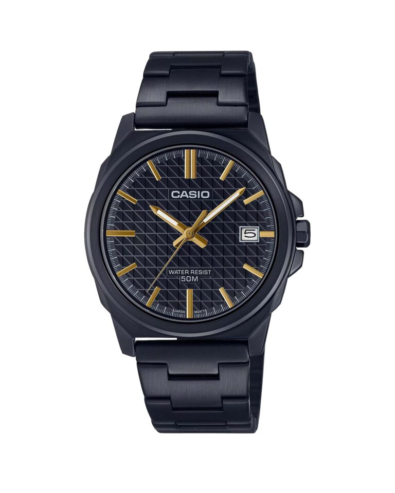 ساعت مچی مردانه کاسیو تمام مشکی CASIO MTP-E720B-1AV