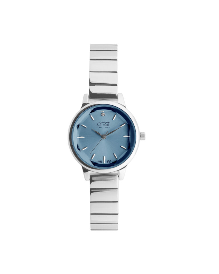 ساعت مچی زنانه کرست صفحه آبی رنگ CREST 6298-5