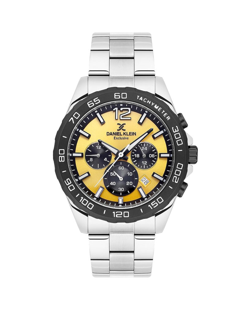 ساعت مچی مردانه دنیل کلین صفحه زرد DANIEL KLEIN DK.1.13743-3