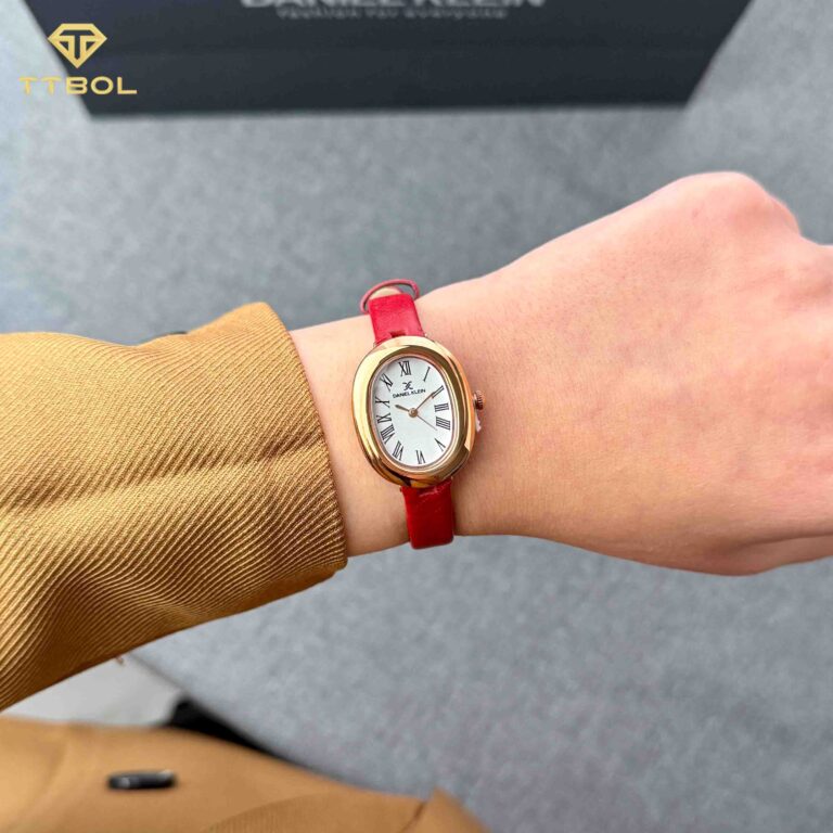 ساعت مچی زنانه دنیل کلین بند چرم قرمزDANIEL KLEIN DK.1.13872-6