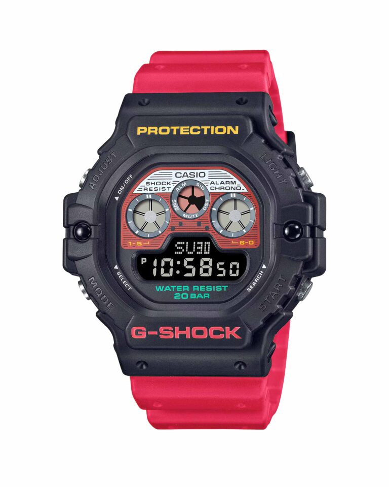 ساعت مچی مردانه کاسیو جیشاک قرمز CASIO G-SHOCK DW-5900MT-1A4