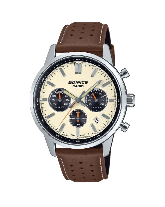 ساعت مچی مردانه کاسیو ادیفایس بند چرمی CASIO EDIFICE EFR-575L-7A