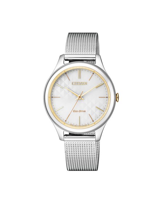 ساعت مچی زنانه سیتیزن بند حصیری CITIZEN EM0504-81A