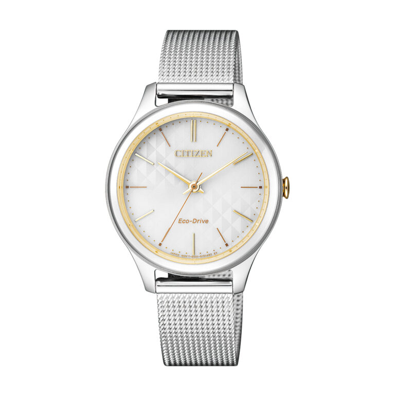 ساعت مچی زنانه سیتیزن بند حصیری CITIZEN EM0504-81A