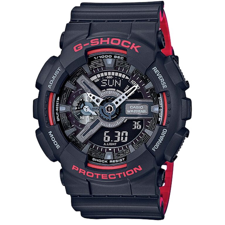 ساعت مچی مردانه کاسیو جیشاک مشکی قرمز CASIO G-SHOCK GA-110HR-1A