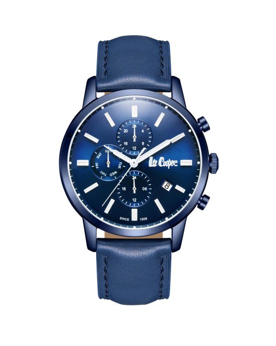 ساعت مچی مردانه لی کوپر بند چرم سرمه ایLEE COOPER LC08085.999