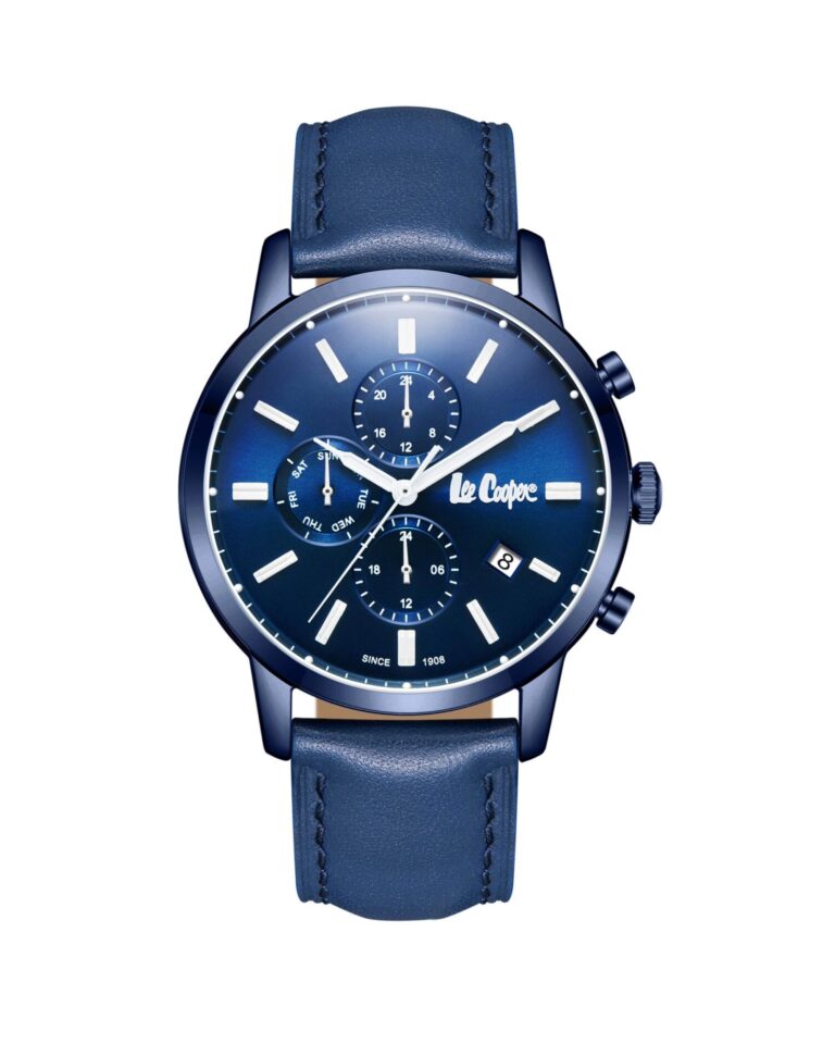 ساعت مچی مردانه لی کوپر بند چرم سرمه ایLEE COOPER LC08085.999