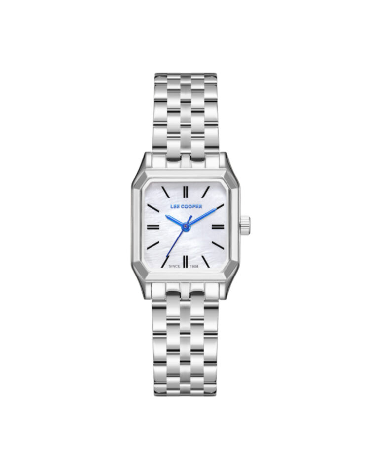 ساعت مچی زنانه لی کوپر صفحه سفید عقربه سرمه ایLEE COOPER LC08120.320
