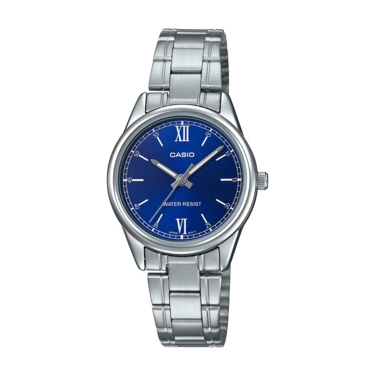 ساعت مچی زنانه کاسیو صفحه سرمه ای CASIO LTP-V005D-2B2